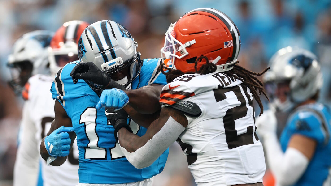Panthers' Xavier Legette ejected after fight; Dave Canales admonishes WR for putting team at 'disadvantage'
Panthers' Xavier Legette ejected after fight; Dave Canales admonishes WR for putting team at 'disadvantage'