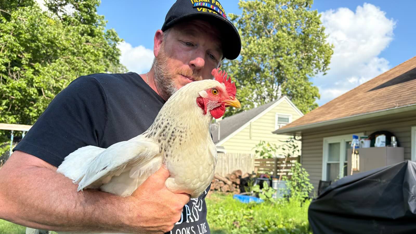 Finding solace in chickens: One veteran’s fight to save his flock and mental health
