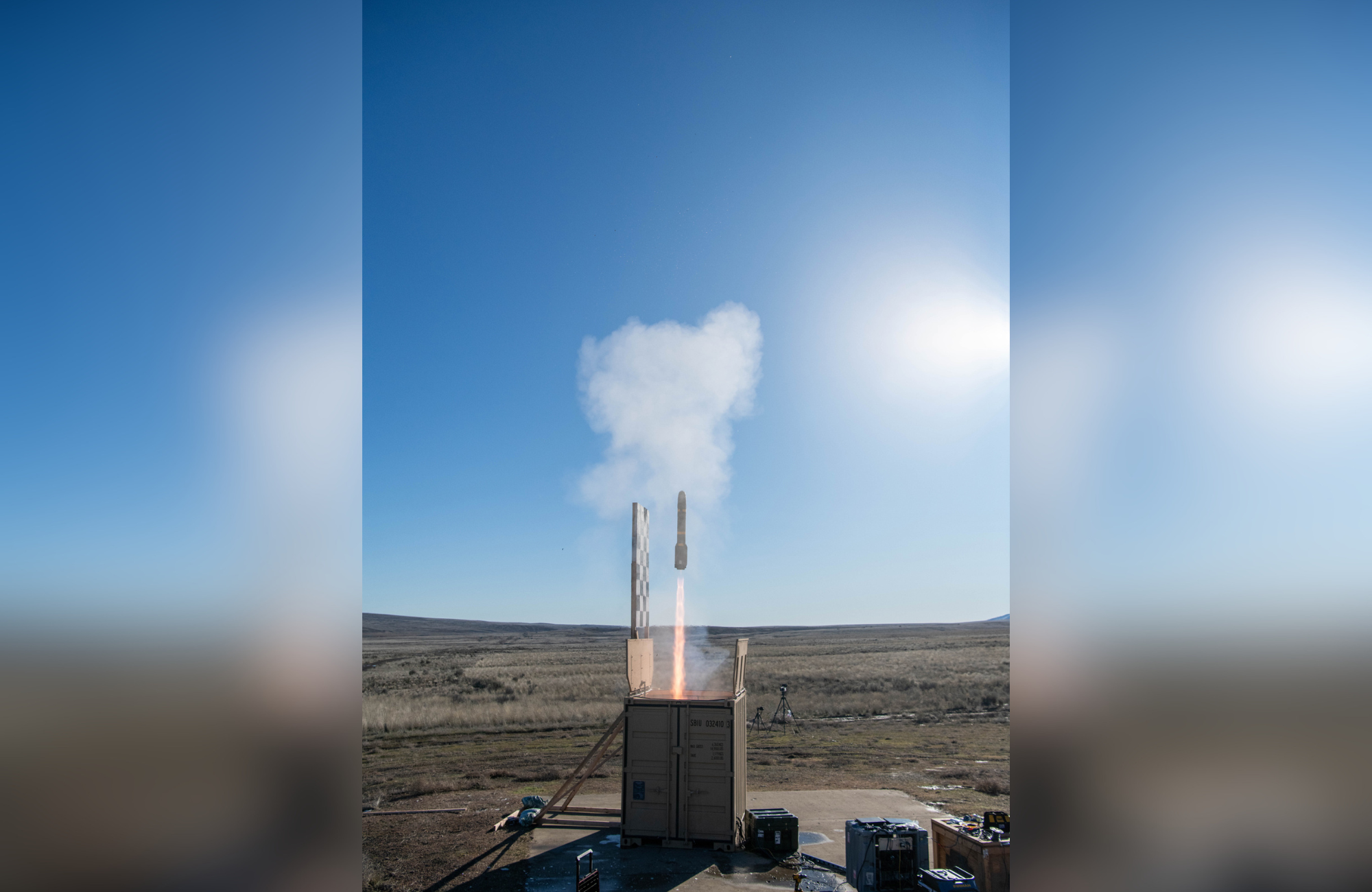 Lockheed launches Hellfire missile from 10-foot cargo container