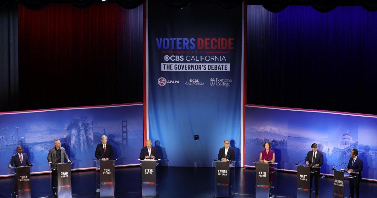 Top candidates face off in the CBS California Governor's Debate