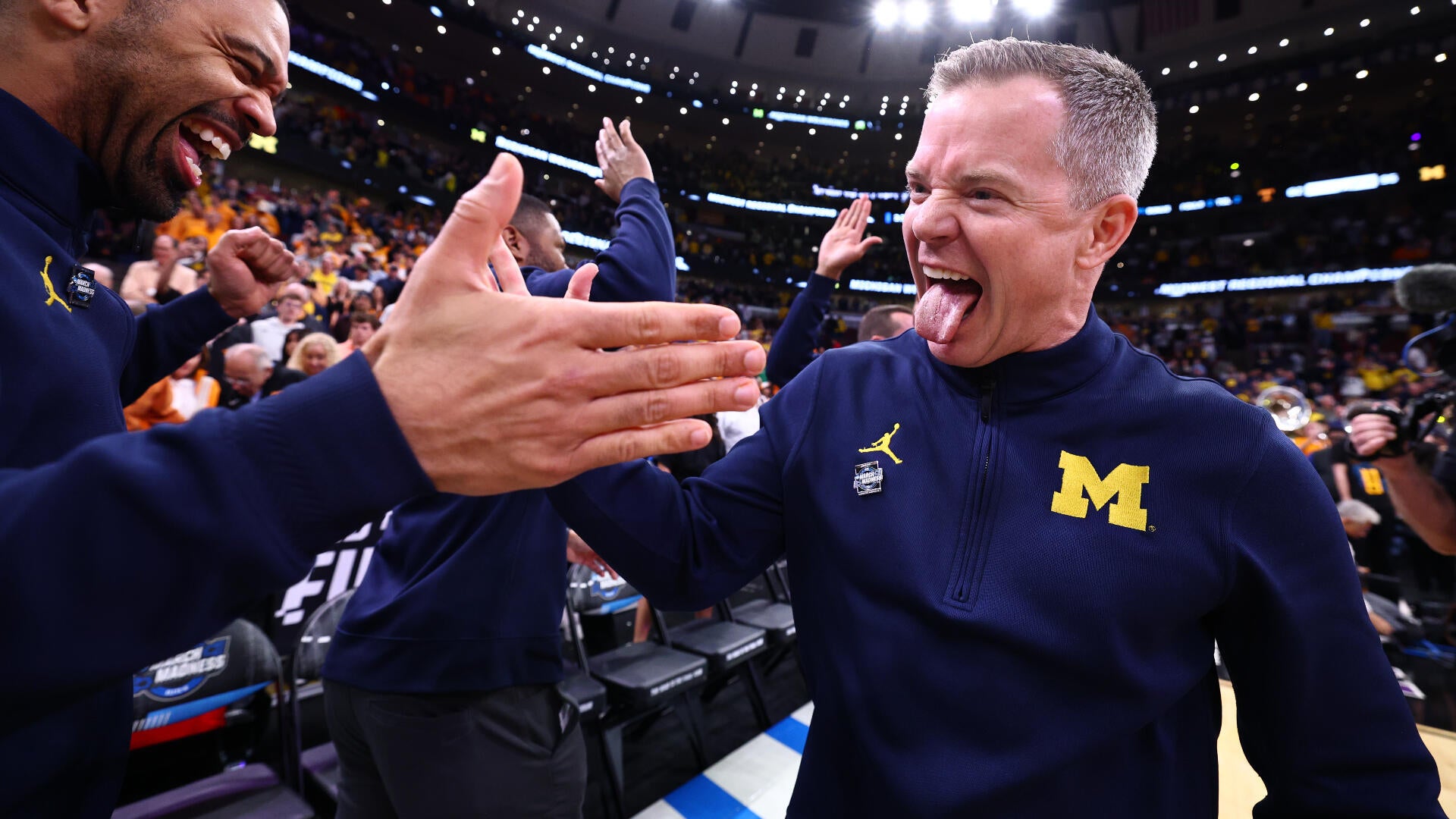 
                        Amid Michigan's blissful trek to Final Four, Wolverines AD focuses on keeping Dusty May amid UNC chatter
                    